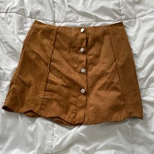 Faux Suede skirt size L